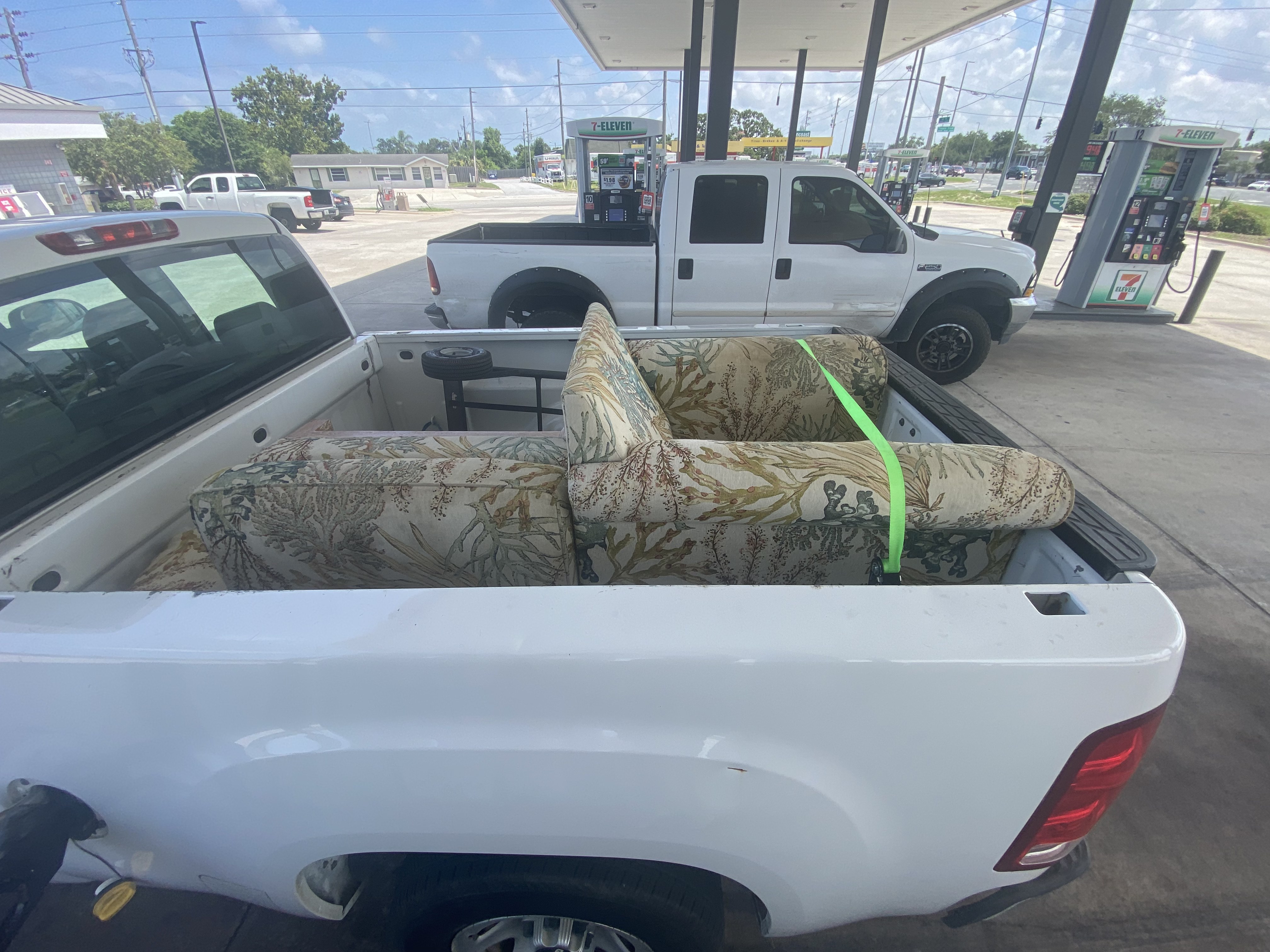 Trailer loaded with household junk ready for the dump run